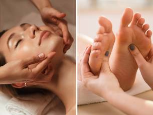 (Voet)massage of gezichtsbehandeling
