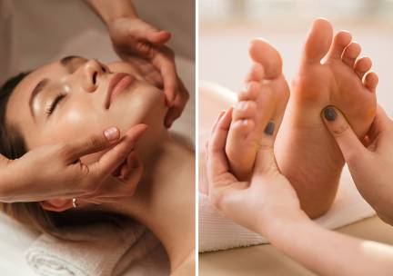 (Voet)massage of gezichtsbehandeling