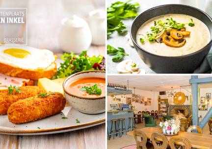 2-gangen keuzelunch bij Brasserie Den Inkel