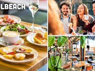 Ontbijt aan zee bij Solbeach