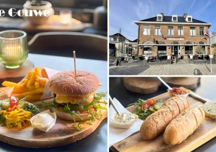 Hoofdgerecht of 3-gangen keuzediner bij CafÃ© de Gouwe in Oegstgeest