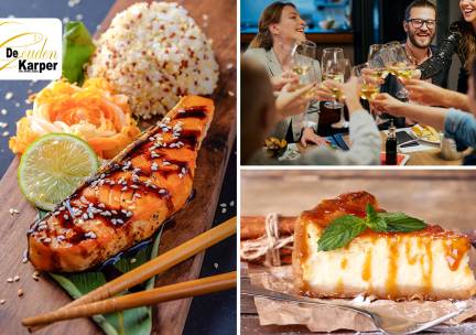 3-gangen keuzediner bij De Gouden Karper