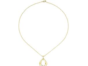 Zirkonia Collier Silber vergoldet
