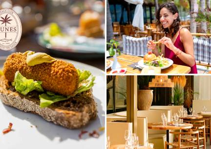 Lunchgerecht Ã  la carte of zondagsbrunch bij Dunes Beachclub