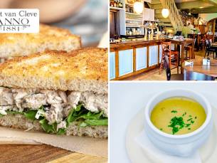 2- of 3-gangen keuzelunch bij EetcafÃ© Poort van Cleve in hartje Grave