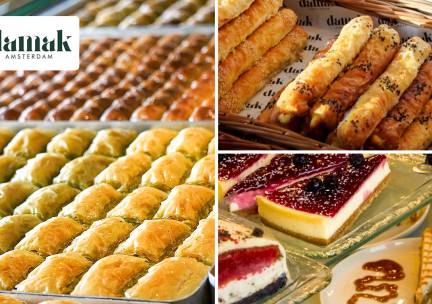 Cheesecake, baklava of bÃ¶rek + drankje OF waardebon