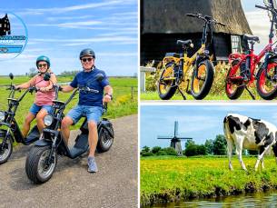 Huur e-chopper (3 uur) of 'DikkeFiets' (3 uur of hele dag) + routes