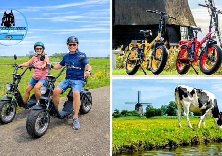 Huur e-chopper (3 uur) of 'DikkeFiets' (3 uur of hele dag) + routes