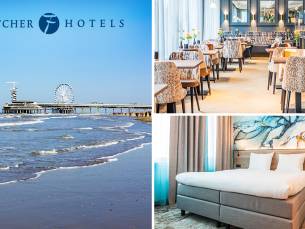 Overnachting(en) voor 2 + ontbijt + shared dining-proeverij bij Fletcher Scheveningen