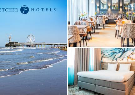 Overnachting(en) voor 2 + ontbijt + shared dining-proeverij bij Fletcher Scheveningen