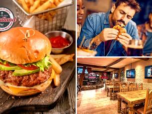 Burger + bijgerecht + drankje bij Heartland