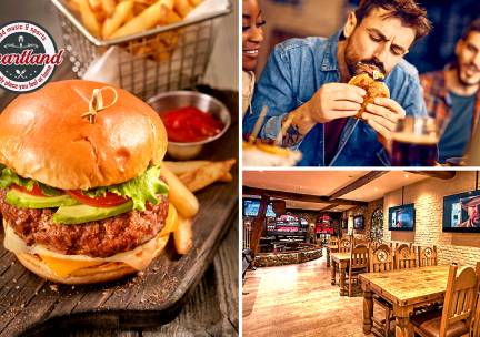 Burger + bijgerecht + drankje bij Heartland
