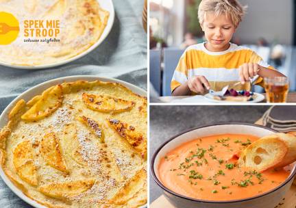 2- of 3-gangendiner bij Pannenkoekenrestaurant Spek Mie Stroop