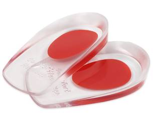 Weiche Silikon Erhöhen Ferse Unterstützung Pad Cup Gel Schock Kissen Orthesen Innensohle Plantar Pflege Halb höhe