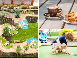 Minigolf met 15 holes + drankje + gebak naar keuze
