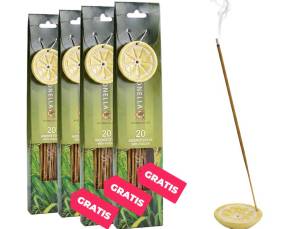 Citronella Wierookstokjes Met Houder - Vandaag 20+60 GRATIS! ...
