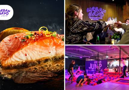 Premium 4-gangen shared dining + evt. activiteit naar keuze (30 min) bij Urban GRND