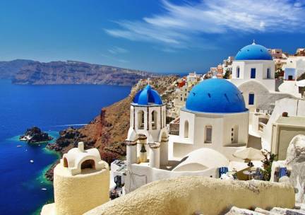 Eilandhoppen naar de Griekse Eilanden Santorini en Mykonos incl. vlucht en overtochten
