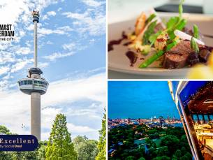 3-gangendiner van de chef of 4-gangen Wereldhavendagen-diner + entree Euromast