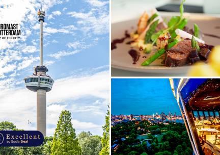 3-gangendiner van de chef of 4-gangen Wereldhavendagen-diner + entree Euromast