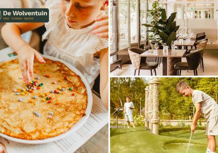 2-gangen pannenkoekendiner bij De Wolventuin
