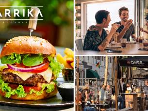 2-gangen keuzediner + koffie/cappuccino/thee met bonbon bij BARRIKA Foodbar