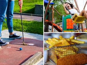 Entree speeltuin + friet + snack + drankje + minigolf + ijsje of snoep bij Speeltuin Prickbos