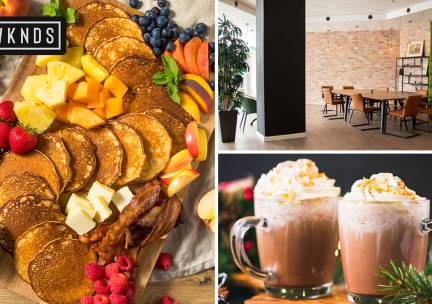 Warme drank + gebak of brunchplank + mimosa bij WKNDS