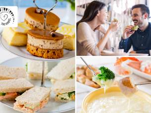 High tea of kaasfondue + nagerecht naar keuze