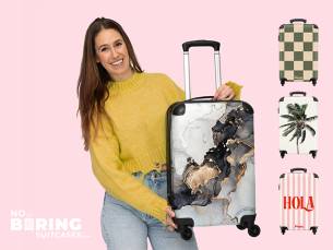 Handbagage koffer van NoBoringSuitcases