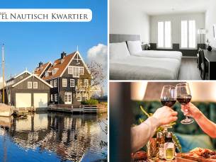 Overnachting(en) voor 2 + ontbijt + 1-gang shared dining-proeverij in Huizen