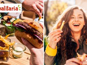 Burger + friet + salade + frisdrank naar keuze of broodje + milkshake naar keuze
