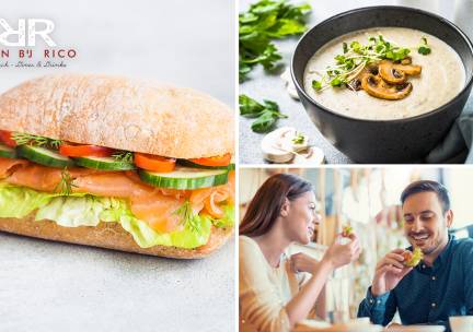 2-gangen keuzelunch bij Eten bij Rico