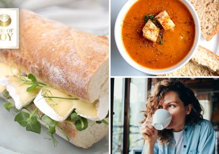 Sweet coffee of 2-gangenlunch bij Cup of Joy