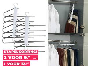 2-Pack Ruimtebesparende Kledinghangers - De Oplossing In Elke Kledingkast! ...