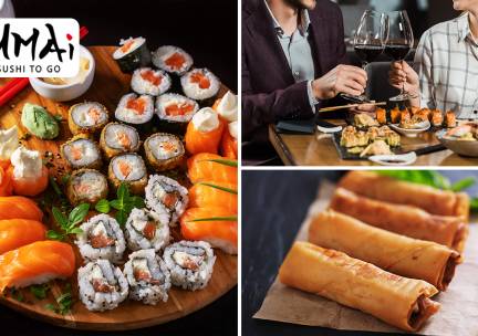 All-You-Can-Eat sushi & grill (2,5 uur) bij Umai Sushi To Go
