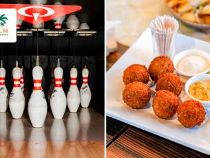 Bowlen (55 min) voor 2 tot 6 personen + 6 stuks bittergarnituur