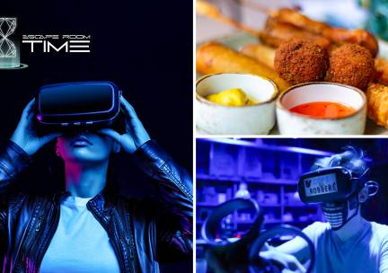 VR-lasergame-beleving + bittergarnituur (60 min)