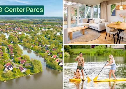 3 of 4 overnachtingen voor 4 tot 6 personen bij Center Parcs Parc Sandur