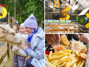 Entree kinderspeelboerderij + hapje en drankje of snackmenu