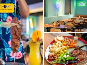 All-You-Can-Eat diner + nagerecht (2 uur) bij Rio De Brazil