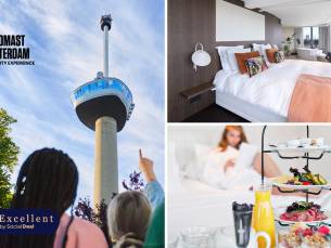Overnachting voor 2 + ontbijt + cava in de Euromast