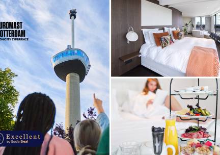 Overnachting voor 2 + ontbijt + cava in de Euromast