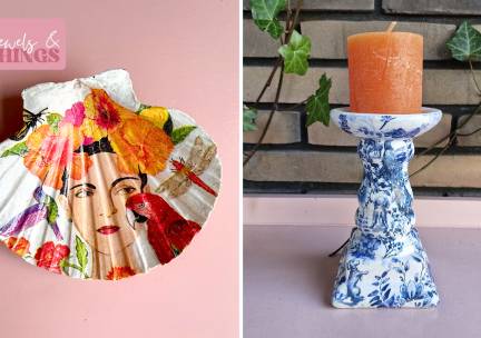 Workshop schelpen decoreren (2 uur) of lampenkap of -voet of kandelaar (3-4 uur)