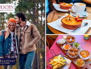 Wandelarrangement incl. warme drank en lunchplank bij Modern - Fine Dining & Friends