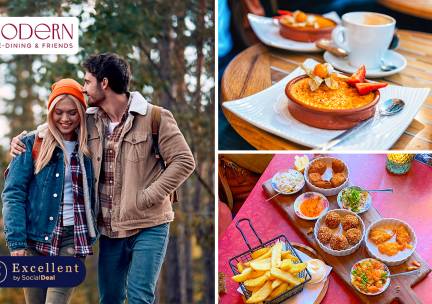 Wandelarrangement incl. warme drank en lunchplank bij Modern - Fine Dining & Friends