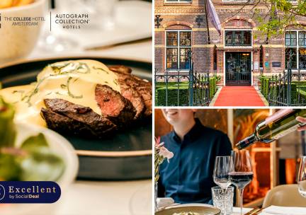3- of 4-gangendiner + wijnarrangement bij Bar & Lounge The College