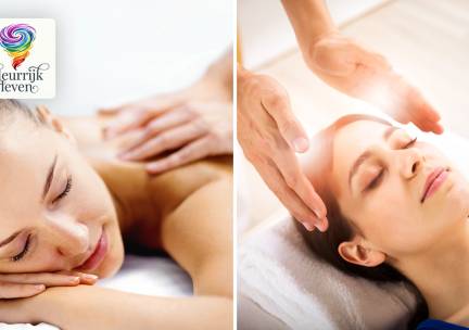 Reikibehandeling (45 min), energetische massage (60 min) of coaching voor vrouwen (60 min)