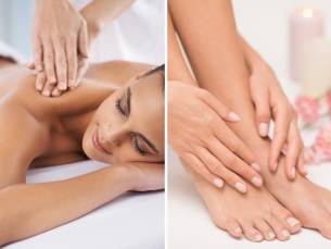 Pedicure-, guasha- of gezichtsbehandeling of ontspanningsmassage