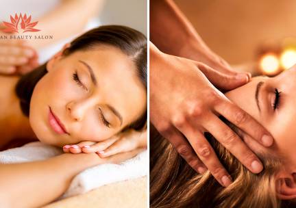 Indiase (duo-)lichaamsmassage + head spa (75 min)